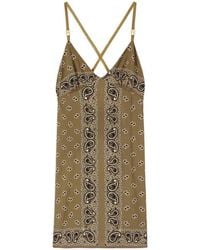 Palm Angels - Paisley-Print Slip Dress - Lyst