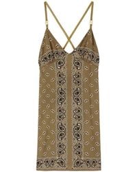 Palm Angels - Paisley-Print Slip Dress - Lyst