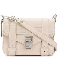 Proenza Schouler - Leather Flap Front Bag With Metal Tab Closure - Lyst