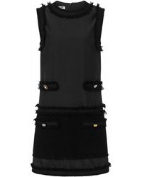 Moschino - Stretch Boucle Dress - Lyst