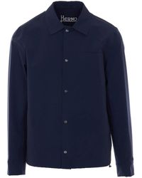 Herno - Jacket With Frontal Buttons Closure - Lyst