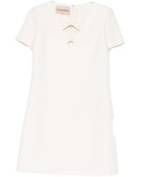 Valentino Garavani - Wool And Silk Blend Short Dress - Lyst