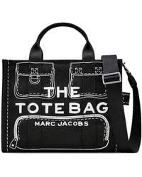 Marc Jacobs - La Borsa Media Di Tela Di Cargo Trompe L'Oeil - Lyst