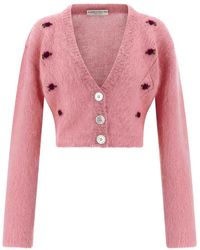 Alessandra Rich - Wool Cardigan - Lyst