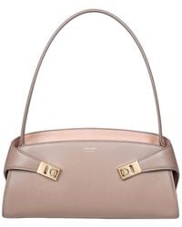 Ferragamo - Hug Sh Ew Shoulder Bag - Lyst