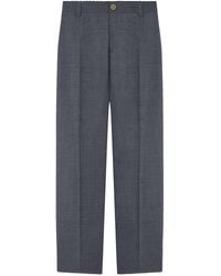 Versace - Micro-Checked Wool Jogger Trousers - Lyst