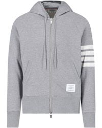 Thom Browne - 4-Bar Zip Hoodie - Lyst