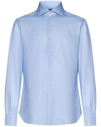 Franzese Collection - Cotton Fabric Striped Shirt - Lyst