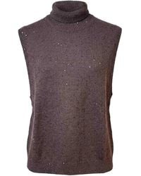 Brunello Cucinelli - Turtle Neck Sweater - Lyst