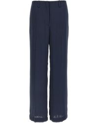 Theory - Silk Effect Trousers - Lyst