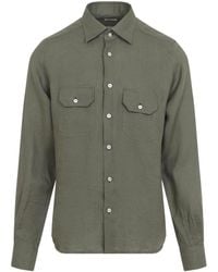 Kiton - Linen Shirt - Lyst