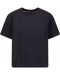 Sacai - Horizontal Stripe T-Shirt - Lyst