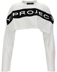 Y. Project - Logo Cropped T-shirt - Lyst