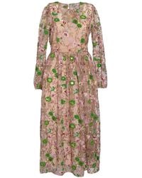 Vivetta - Embroidery Long Dress - Lyst