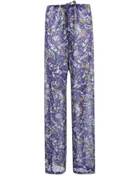 Dries Van Noten - Pachas Georgette Trousers - Lyst