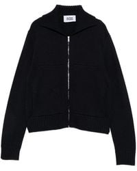Alpha Studio - Wool Zip-Up Cardigan - Lyst