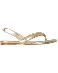 Gia Borghini - Leather Slingback Sandals - Lyst