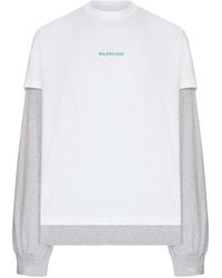 Balenciaga - Layered T-Shirt With Logo - Lyst