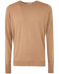 John Smedley - Marcus Long Sleeves Crew Neck Pullover - Lyst