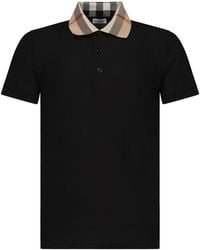 Burberry - Cotton Polo Shirt - Lyst