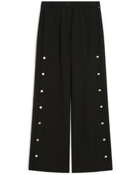 Sportmax - Edere Wool Trousers With Buttons - Lyst