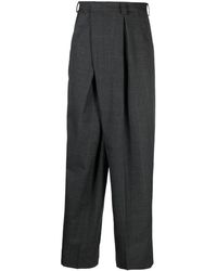 Acne Studios - Tailored Wool Blend Wrap Trousers - Lyst