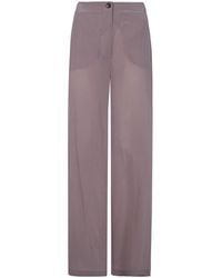 Seventy - Mixed Silk Sand Wash Trousers - Lyst