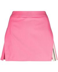 Palm Angels - Cotton Mini Skirt - Lyst