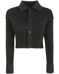 CFCL - Fluted Cropped Shirt Cardigan - Lyst