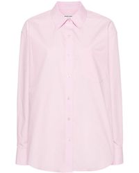 Alexander Wang - Rose Pink Cotton Poplin Shirt - Lyst