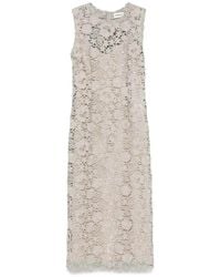 P.A.R.O.S.H. - Peonia Midi Dress - Lyst