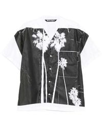 Palm Angels - Palm Tree-Print Cotton Shirt - Lyst
