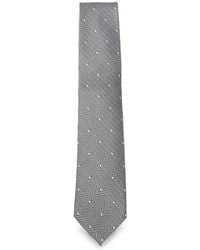 Tom Ford - Polka-Dot And Herringbone Pattern Silk Tie - Lyst