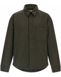 Jacquemus - La Chemise Boulanger Overshirt Virgin Wool Elastane Down Jacket, Parka, Casual Jackets - Lyst