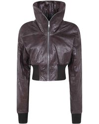 Rick Owens - Zip-Up Cropped Jacket - Lyst