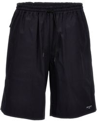 Comme Des Garcons Hommes Plus - Logo Cotton Bermuda Shorts - Lyst