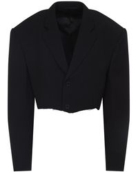 Balenciaga - Cut Off Sb Jacket - Lyst