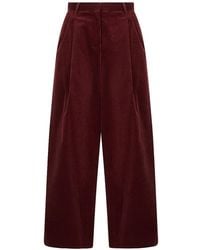 Max Mara - Corona Corduroy Cotton Trousers - Lyst