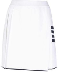 Thom Browne - 4-Bar Pleated Mini Skirt - Lyst