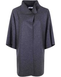 Harris Wharf London - Kimono Mantle Pressed Wool - Lyst