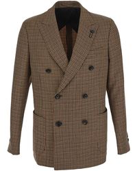 Lardini - Beige Jacket With Long Sleeves - Lyst