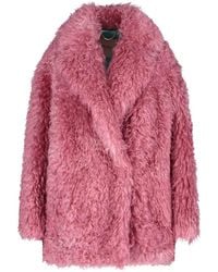 BECAGLI - Fur Effect Coat - Lyst