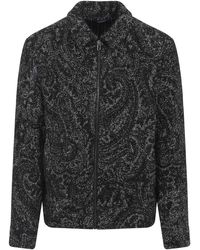 Etro - Shirt Collar Bomber Jacket - Lyst