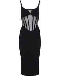 Elisabetta Franchi - Meh-Panel Corset Dress - Lyst