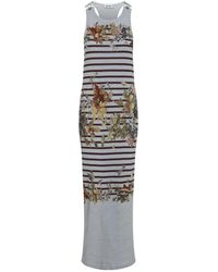 Jean Paul Gaultier - Mariniere Grape Long Dress - Lyst