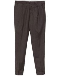 PT Torino - Wool Smart-Casual Trousers With Pleats - Lyst