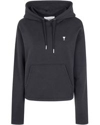 Ami Paris - Hooded Sweatshirt - Lyst