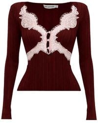Self-Portrait - Top With Lace Details - Lyst