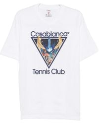 CASABLANCA - Short-Sleeve T-Shirt With Graphic Print - Lyst