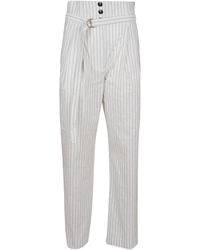Philosophy Di Lorenzo Serafini - Striped Taffetà Trousers - Lyst